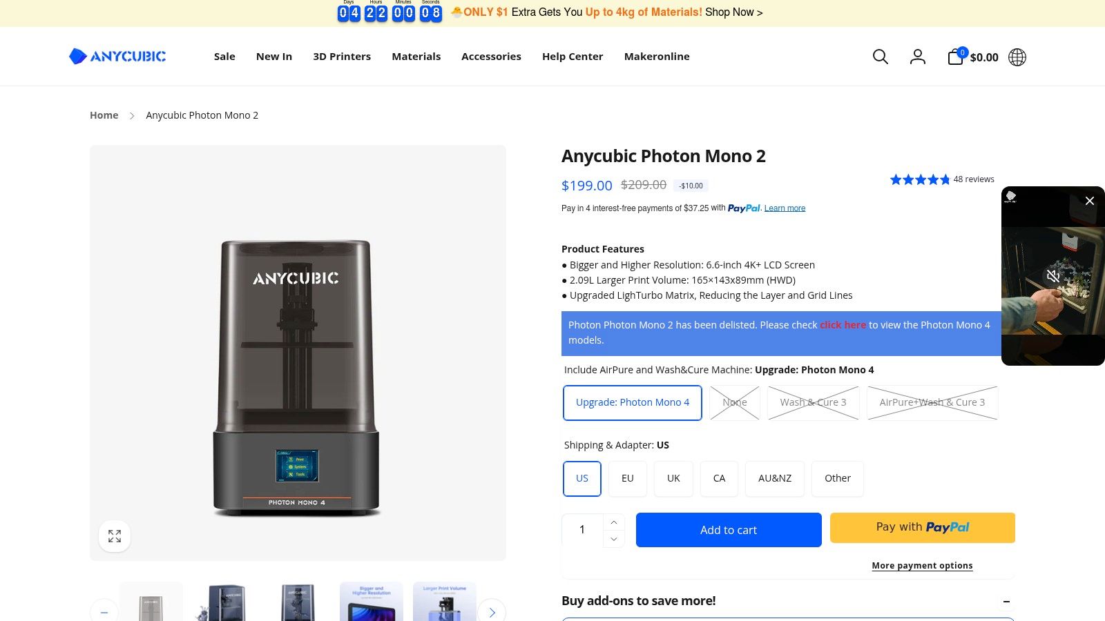 Anycubic Photon Mono 2
