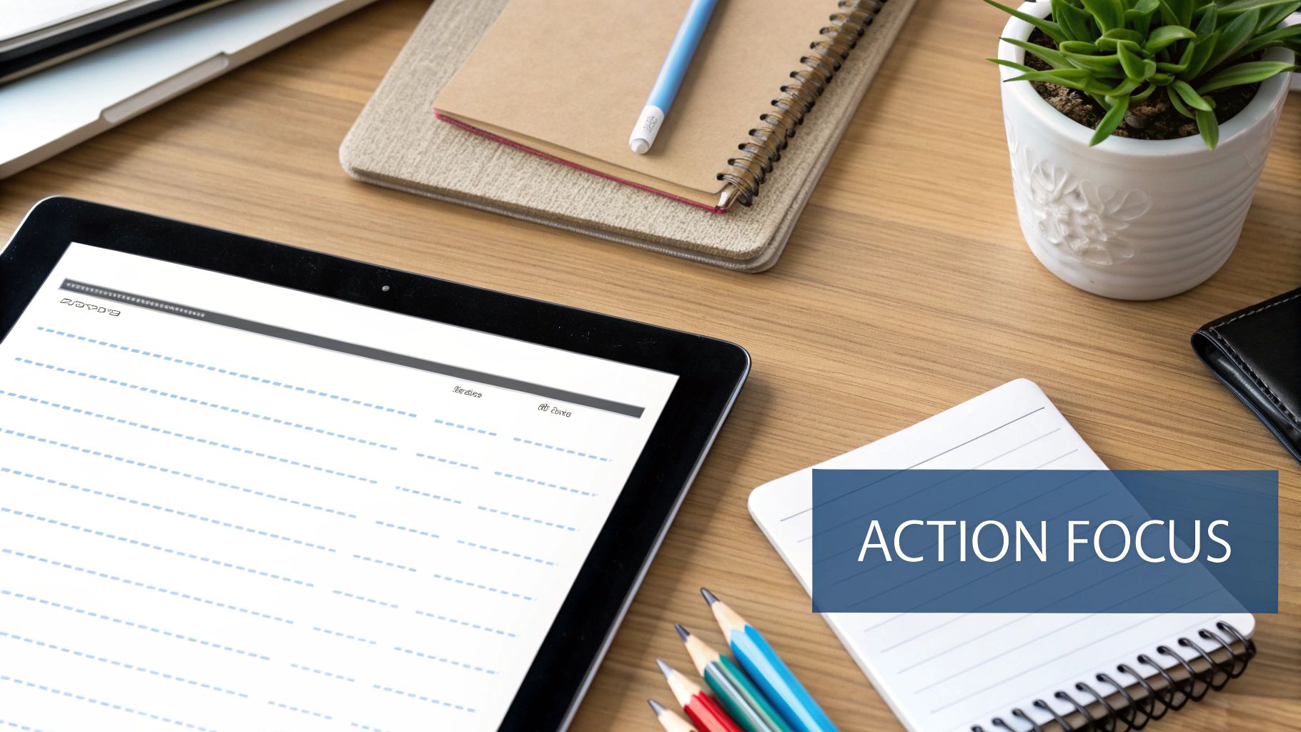 Action-Centered Meeting Notes Template