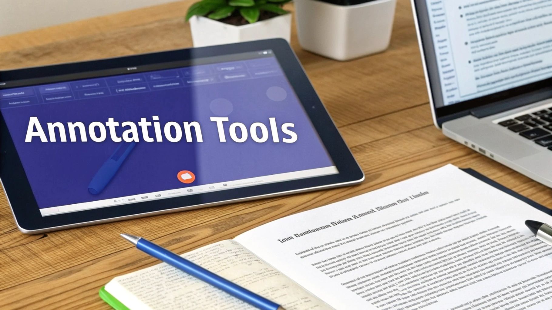 People collaborating on a document